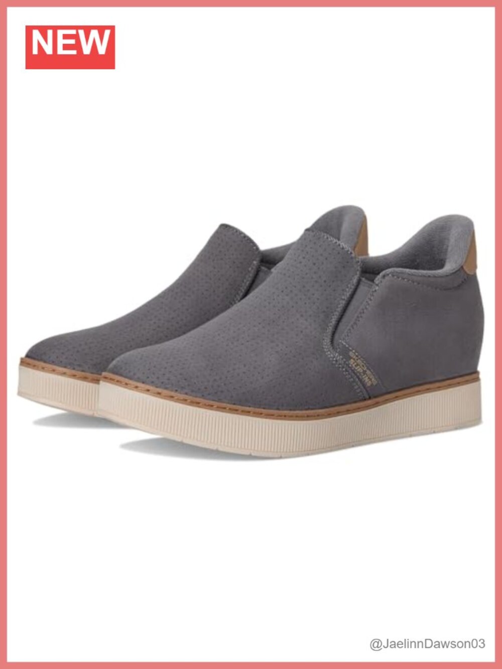 Women's Hands Free Slip-on Loafers, Memory Foam Vegan Faux Suede